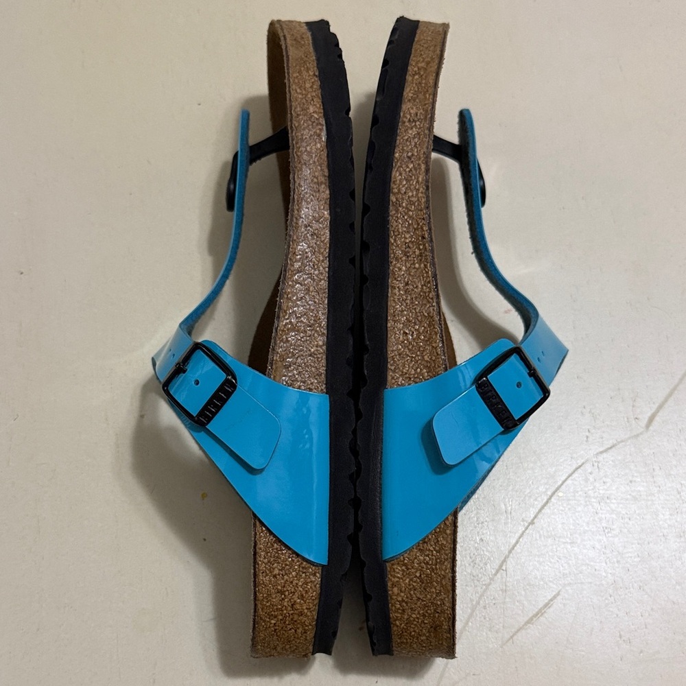 Birkenstock Blue and Brown Sandals - Picture 3 of 4